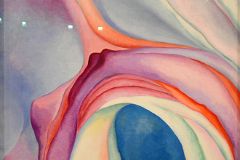 07 Music, Pink and Blue No. 2 - Georgia OKeeffe 1918 Whitney Museum Of American Art New York City
